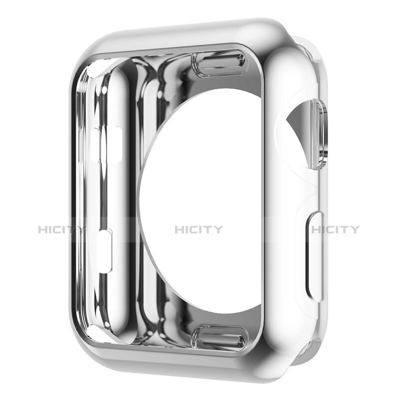 Etui Bumper Luxe Aluminum Metal A01 pour Apple iWatch 38mm Argent Plus