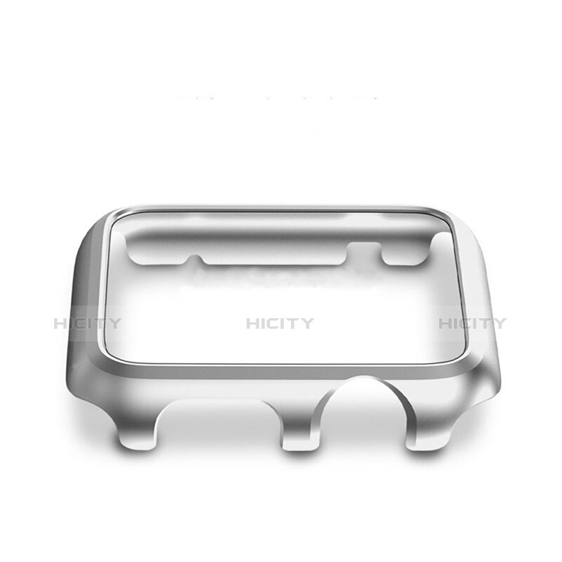 Etui Bumper Luxe Aluminum Metal C01 pour Apple iWatch 3 42mm Argent Plus