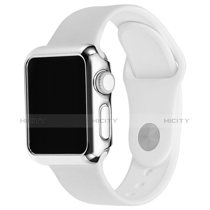 Etui Bumper Luxe Aluminum Metal C03 pour Apple iWatch 3 42mm Argent Plus