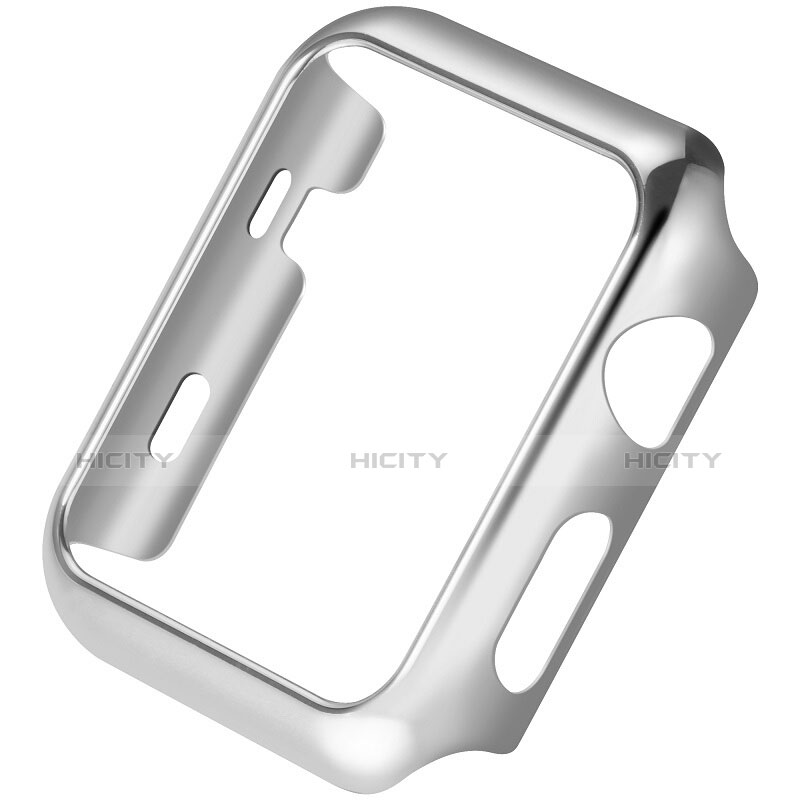 Etui Bumper Luxe Aluminum Metal C03 pour Apple iWatch 3 42mm Argent Plus