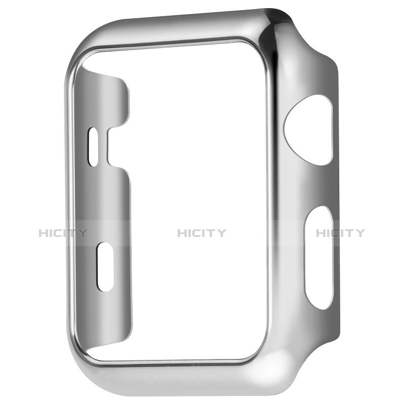 Etui Bumper Luxe Aluminum Metal C03 pour Apple iWatch 3 42mm Argent Plus