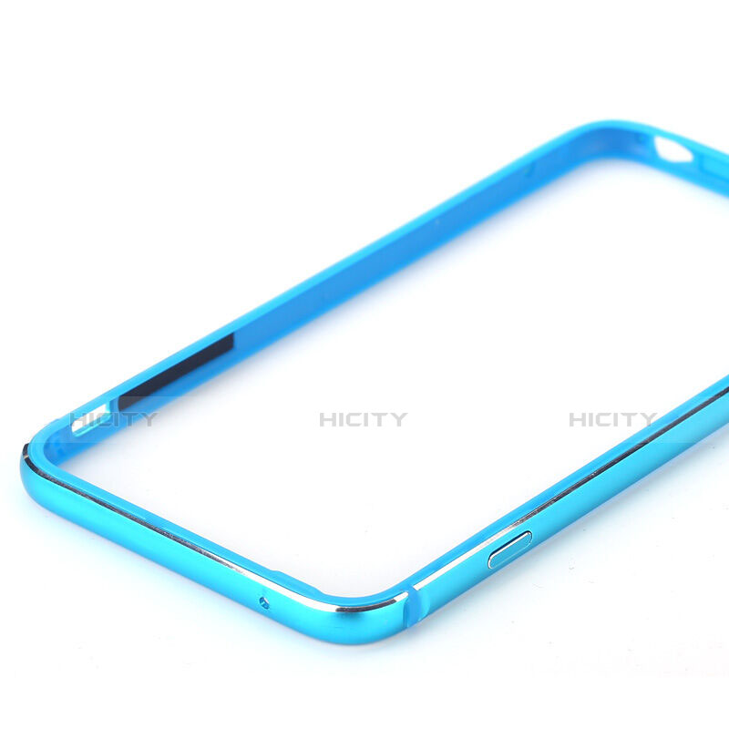 Etui Bumper Luxe Aluminum Metal pour Apple iPhone 6 Bleu Ciel Plus