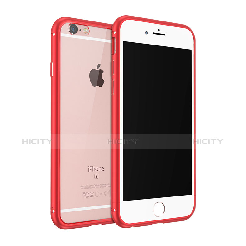 Etui Bumper Luxe Aluminum Metal pour Apple iPhone 6S Plus Rouge Plus