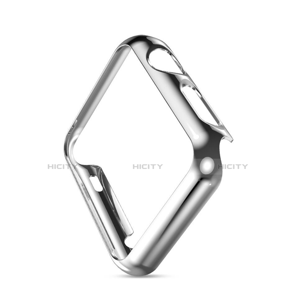 Etui Bumper Luxe Aluminum Metal pour Apple iWatch 2 42mm Argent Plus