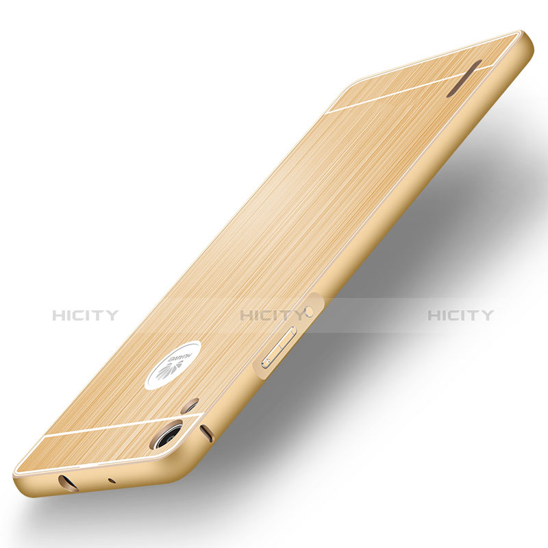 Etui Bumper Luxe Aluminum Metal pour Huawei Ascend P7 Or Plus