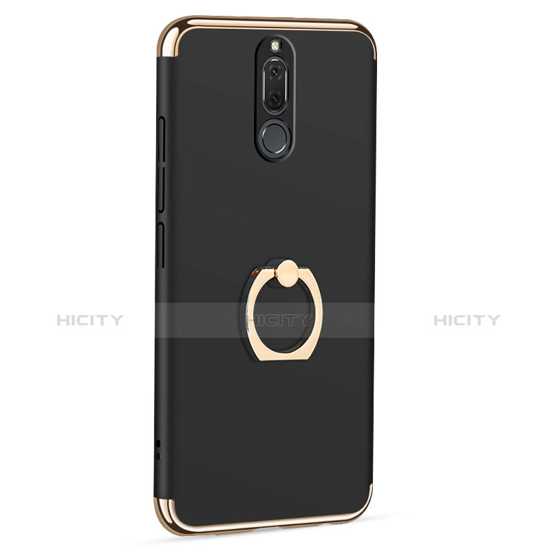 Etui Bumper Luxe Metal et Plastique avec Support Bague Anneau pour Huawei Mate 10 Lite Noir Plus