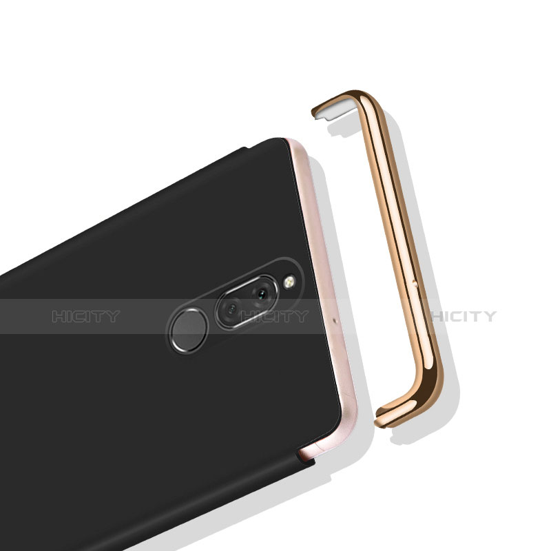 Etui Bumper Luxe Metal et Plastique avec Support Bague Anneau pour Huawei Nova 2i Noir Plus