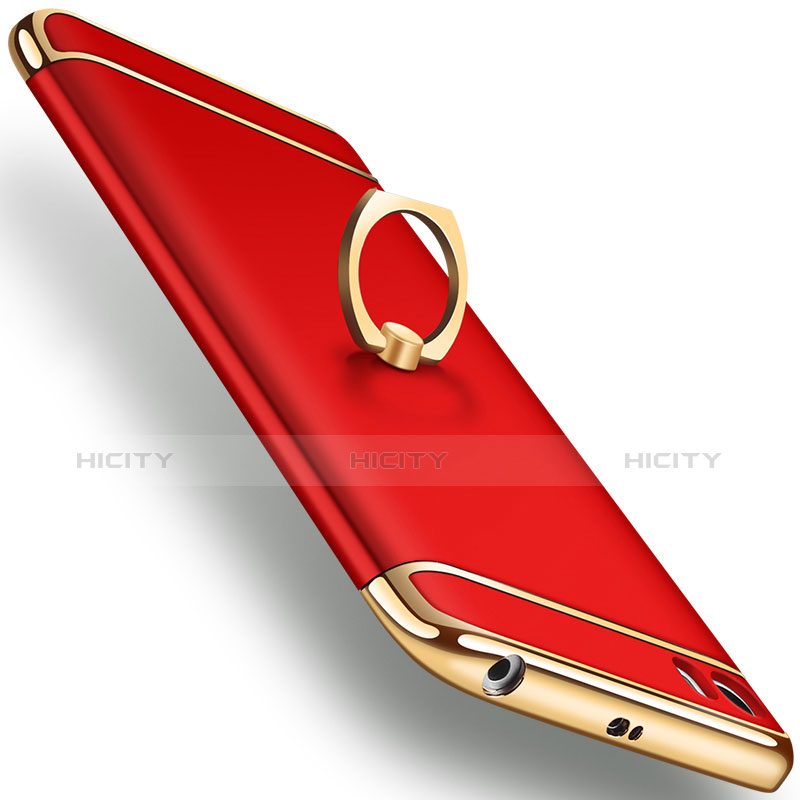 Etui Bumper Luxe Metal et Plastique avec Support Bague Anneau pour Xiaomi Mi 5 Rouge Plus