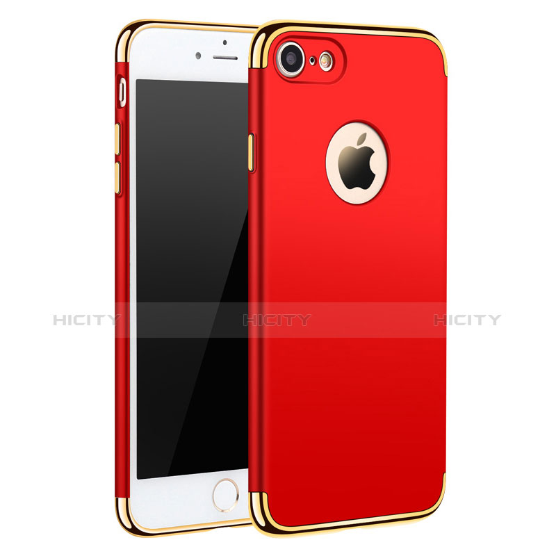 Etui Bumper Luxe Metal et Plastique M01 pour Apple iPhone 7 Rouge Plus