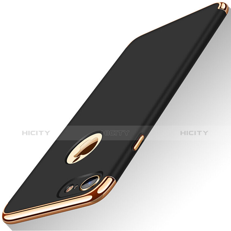 Etui Bumper Luxe Metal et Plastique M01 pour Apple iPhone 8 Noir Plus