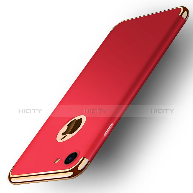 Etui Bumper Luxe Metal et Plastique M02 pour Apple iPhone 8 Rouge Plus