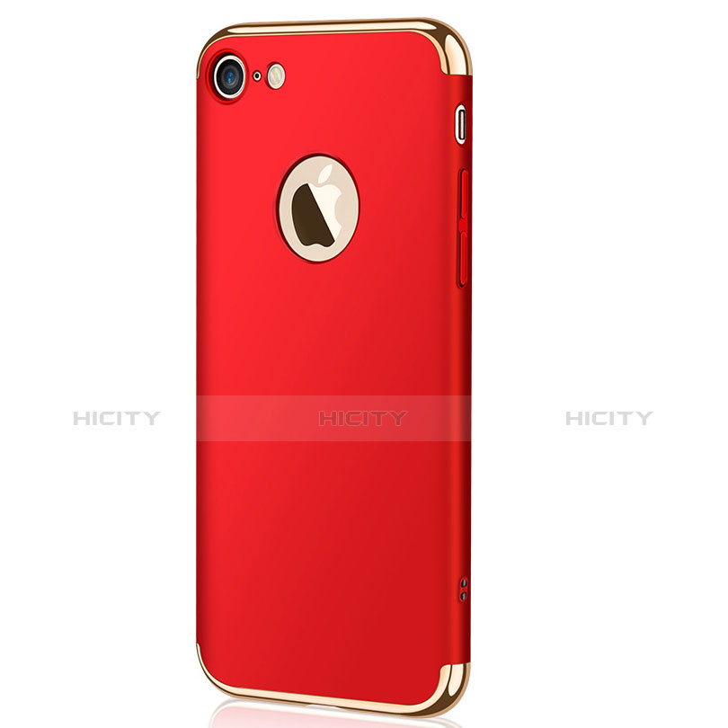 Etui Bumper Luxe Metal et Plastique M02 pour Apple iPhone 8 Rouge Plus