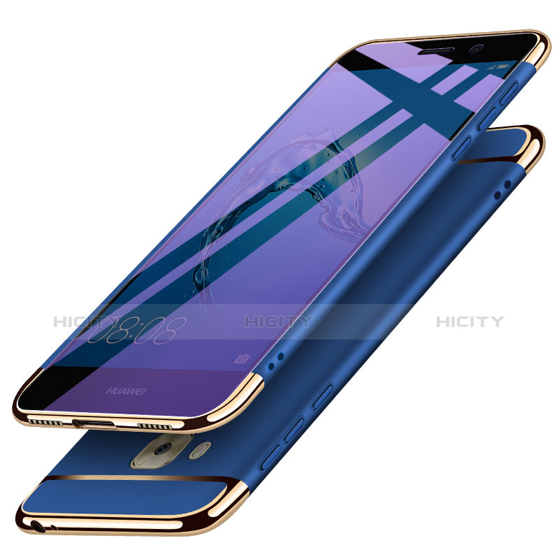 Etui Bumper Luxe Metal et Plastique M02 pour Huawei G9 Plus Bleu Plus