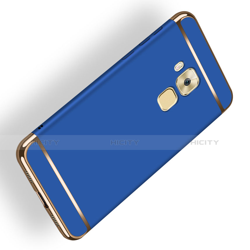 Etui Bumper Luxe Metal et Plastique M02 pour Huawei G9 Plus Bleu Plus