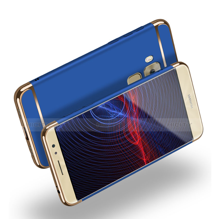 Etui Bumper Luxe Metal et Plastique M02 pour Huawei G9 Plus Bleu Plus