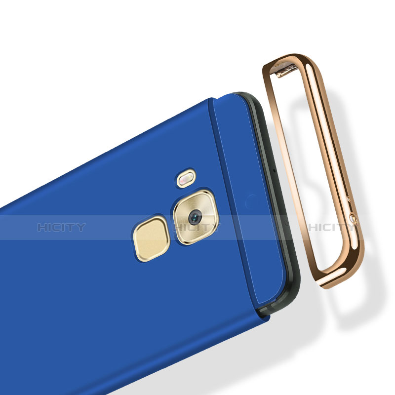 Etui Bumper Luxe Metal et Plastique M02 pour Huawei G9 Plus Bleu Plus