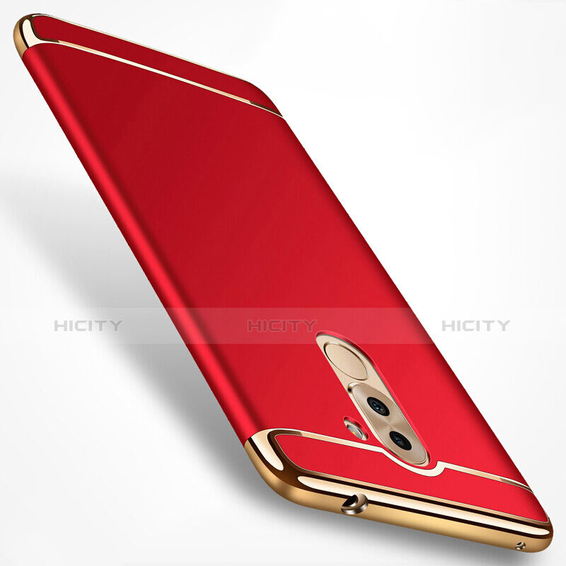 Etui Bumper Luxe Metal et Plastique M02 pour Huawei GR5 (2017) Rouge Plus