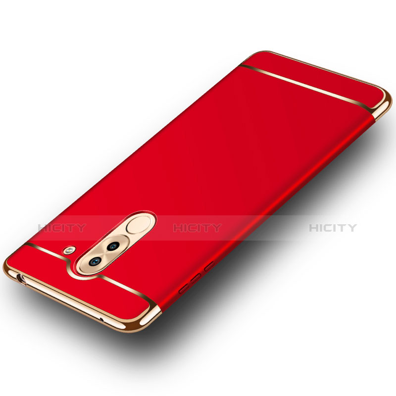 Etui Bumper Luxe Metal et Plastique M02 pour Huawei GR5 (2017) Rouge Plus