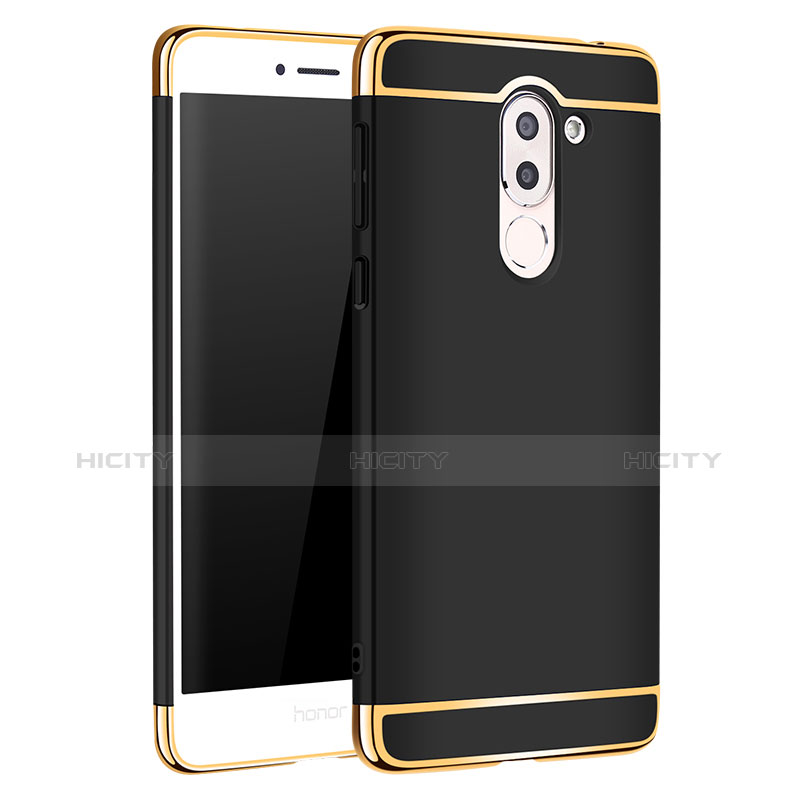 Etui Bumper Luxe Metal et Plastique M02 pour Huawei Honor 6X Noir Plus