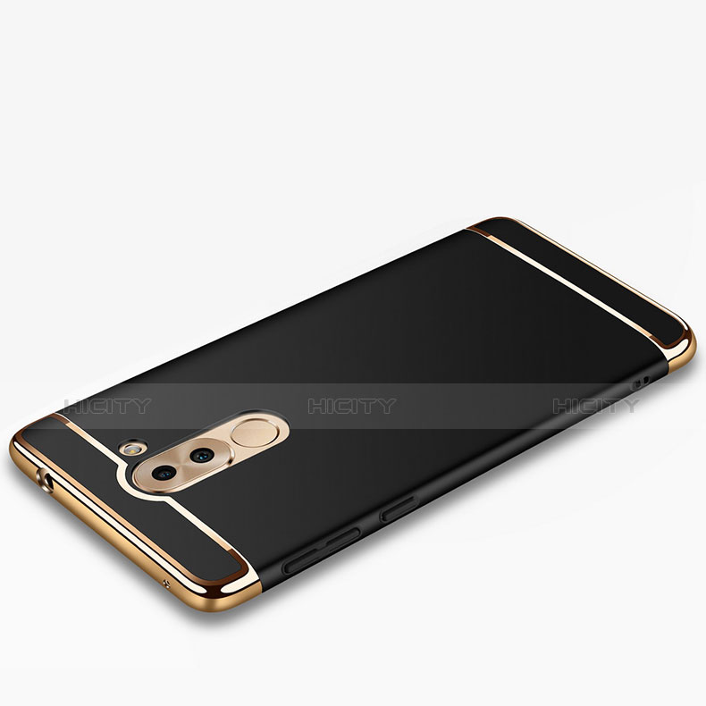 Etui Bumper Luxe Metal et Plastique M02 pour Huawei Honor 6X Noir Plus