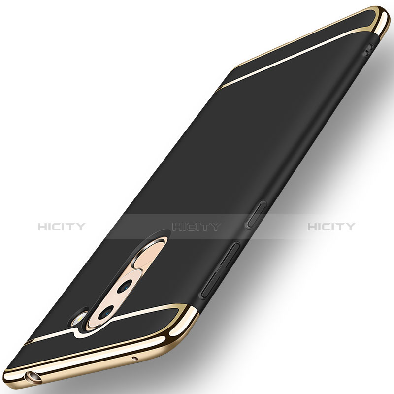 Etui Bumper Luxe Metal et Plastique M02 pour Huawei Honor 6X Noir Plus