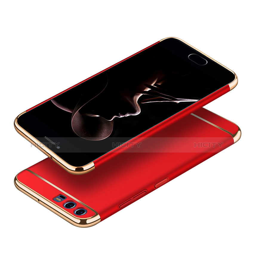 Etui Bumper Luxe Metal et Plastique M02 pour Huawei P10 Rouge Plus