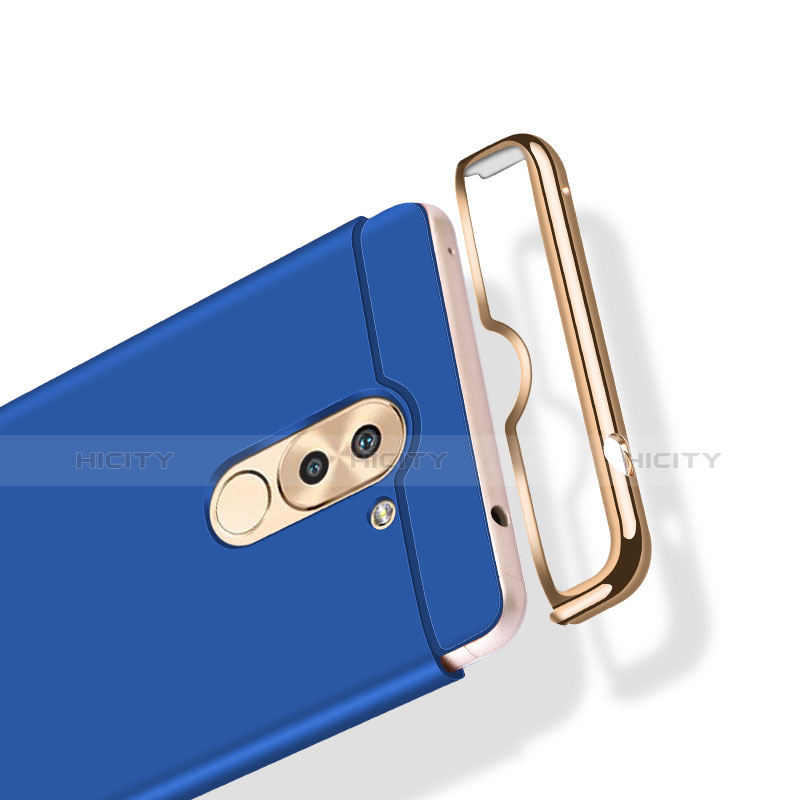 Etui Bumper Luxe Metal et Plastique M03 pour Huawei GR5 (2017) Bleu Plus