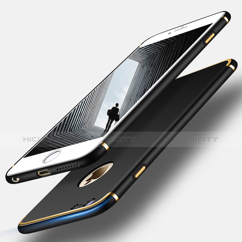 Etui Bumper Luxe Metal et Plastique pour Apple iPhone 6S Plus Noir Plus