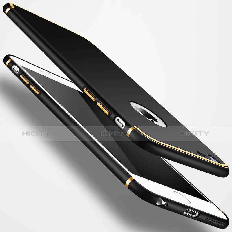 Etui Bumper Luxe Metal et Plastique pour Apple iPhone 6S Plus Noir Plus