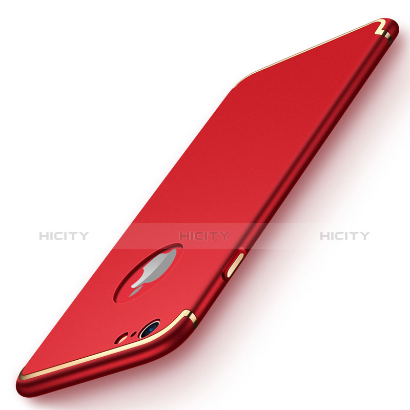 Etui Bumper Luxe Metal et Plastique pour Apple iPhone 8 Rouge Plus