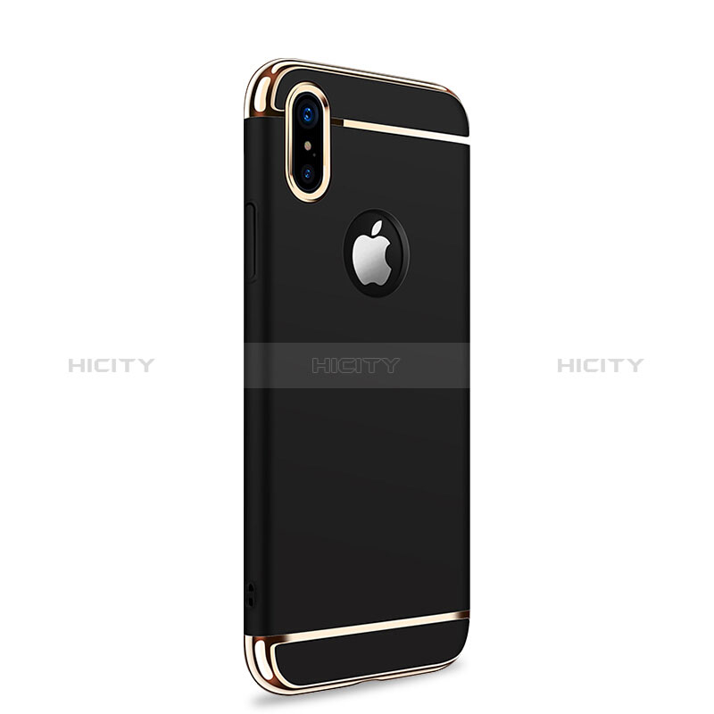 Etui Bumper Luxe Metal et Plastique pour Apple iPhone Xs Max Noir Plus