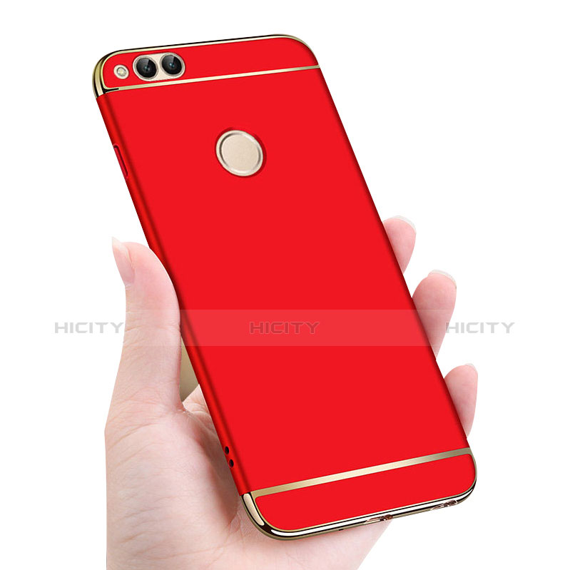 Etui Bumper Luxe Metal et Plastique pour Huawei Honor 7X Rouge Plus