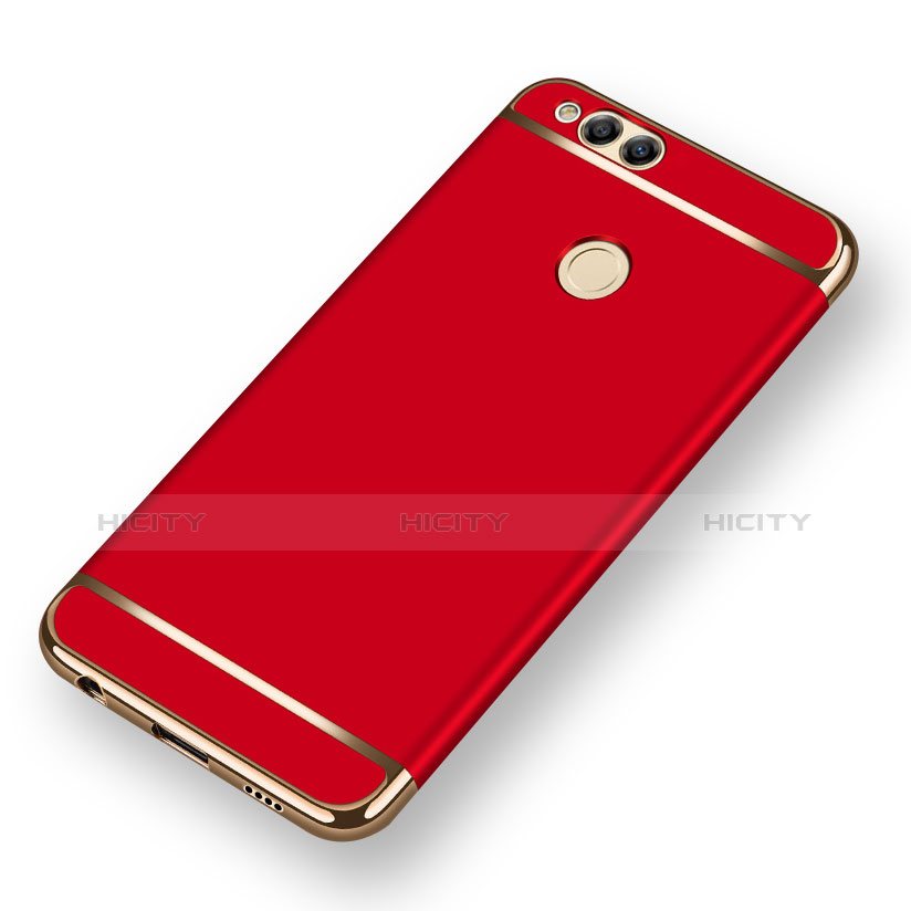 Etui Bumper Luxe Metal et Plastique pour Huawei Honor 7X Rouge Plus