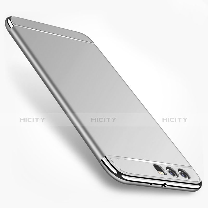 Etui Bumper Luxe Metal et Plastique pour Huawei Honor 9 Argent Plus