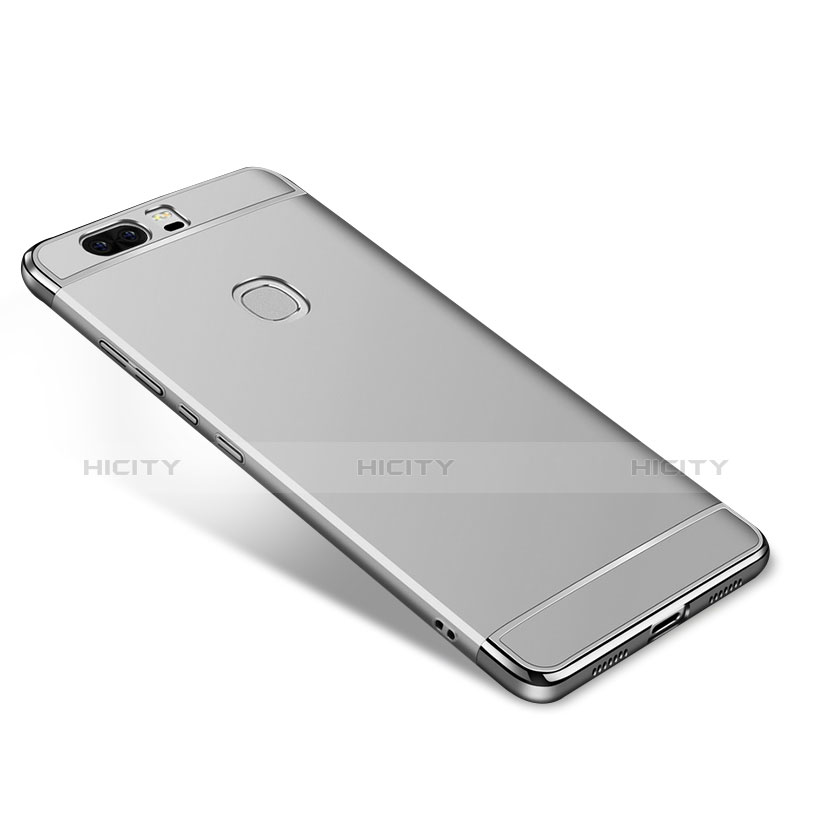 Etui Bumper Luxe Metal et Plastique pour Huawei Honor V8 Argent Plus