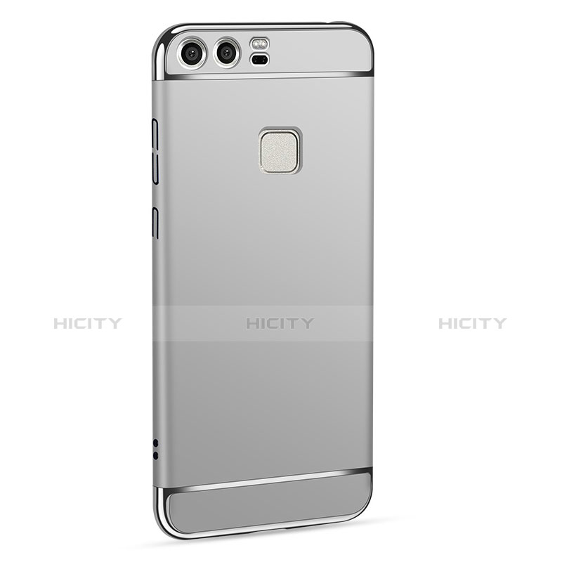 Etui Bumper Luxe Metal et Plastique pour Huawei P9 Argent Plus