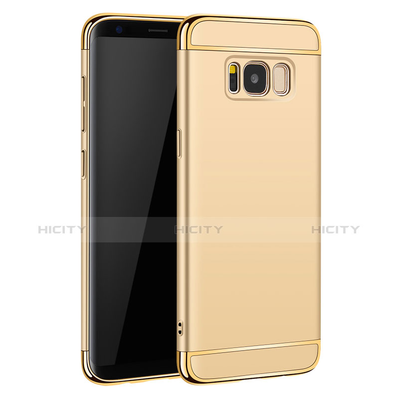 Etui Bumper Luxe Metal et Plastique pour Samsung Galaxy S8 Or Plus