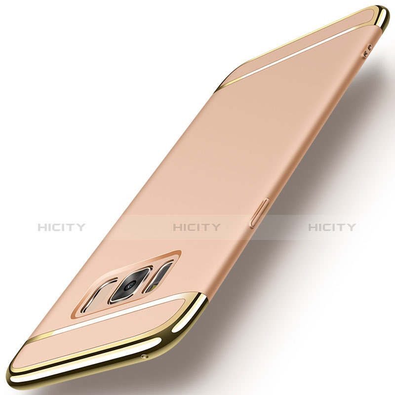 Etui Bumper Luxe Metal et Plastique pour Samsung Galaxy S8 Or Plus