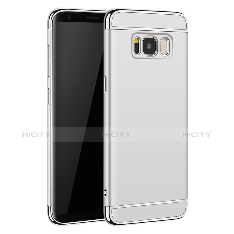 Etui Bumper Luxe Metal et Plastique pour Samsung Galaxy S8 Plus Argent Plus