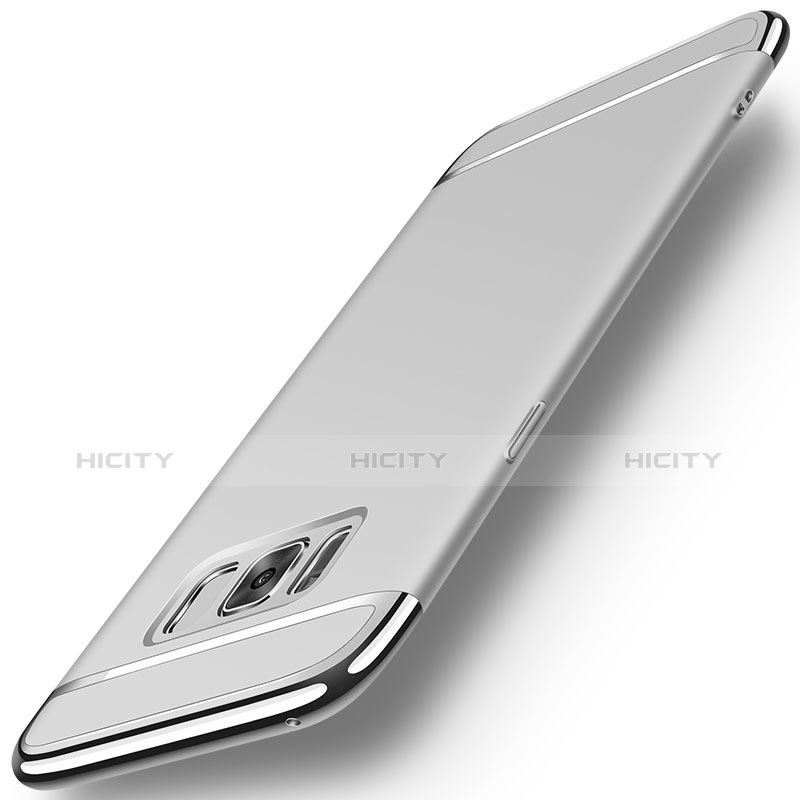 Etui Bumper Luxe Metal et Plastique pour Samsung Galaxy S8 Plus Argent Plus