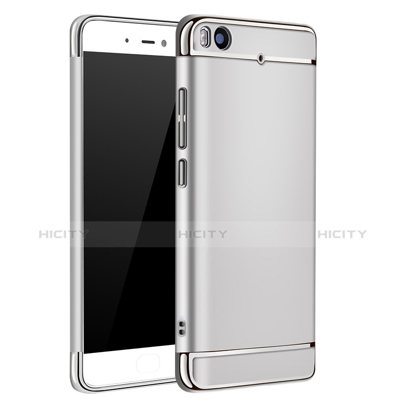 Etui Bumper Luxe Metal et Plastique pour Xiaomi Mi 5S 4G Argent Plus