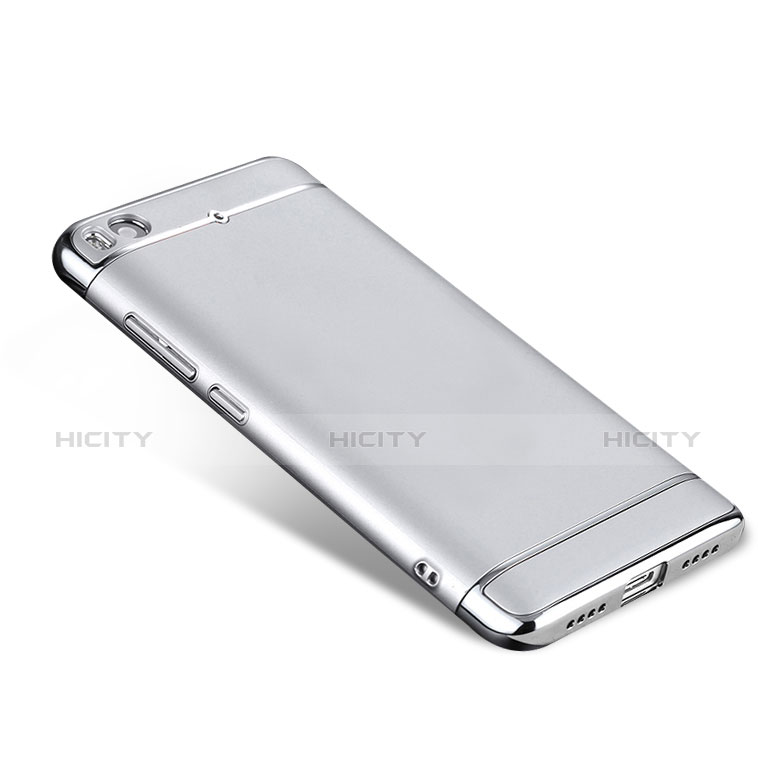 Etui Bumper Luxe Metal et Plastique pour Xiaomi Mi 5S 4G Argent Plus