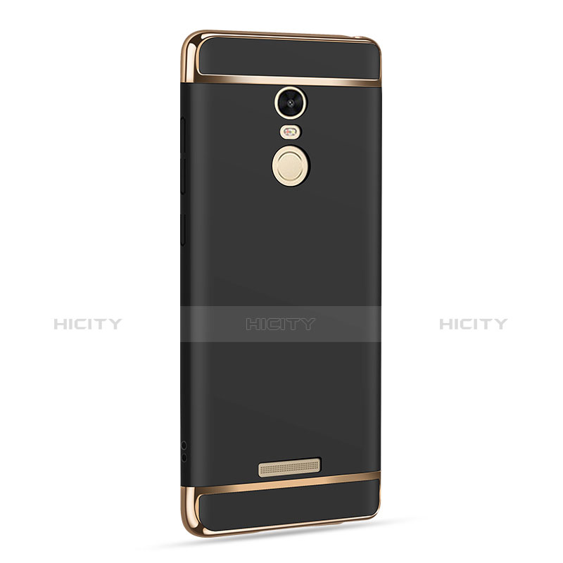 Etui Bumper Luxe Metal et Plastique pour Xiaomi Redmi Note 3 MediaTek Noir Plus