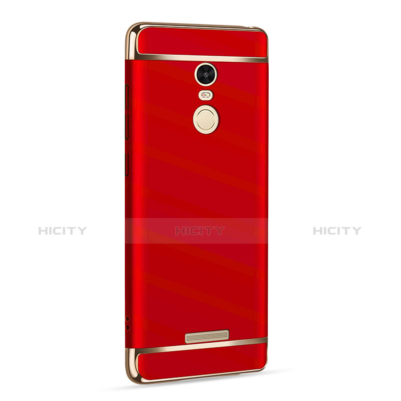 Etui Bumper Luxe Metal et Plastique pour Xiaomi Redmi Note 3 Pro Rouge Plus