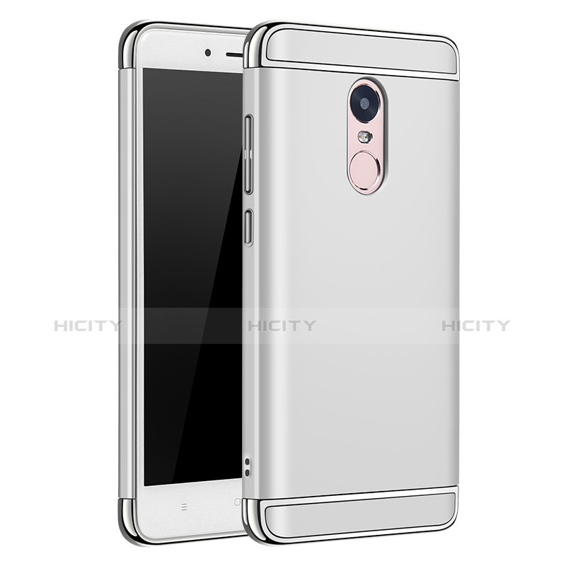 Etui Bumper Luxe Metal et Plastique pour Xiaomi Redmi Note 4 Standard Edition Argent Plus