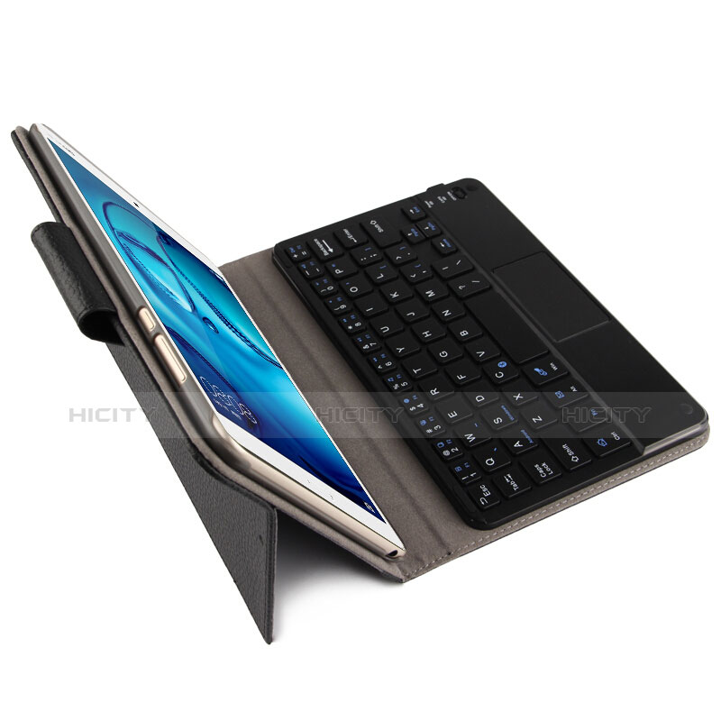 Etui Clapet Portefeuille Livre Cuir avec Clavier pour Huawei Mediapad M3 8.4 BTV-DL09 BTV-W09 Marron Plus