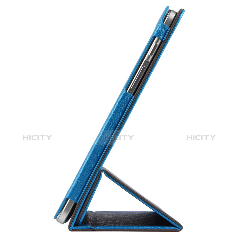 Etui Clapet Portefeuille Livre Cuir L01 pour Huawei MediaPad M2 10.0 M2-A01 M2-A01W M2-A01L Bleu Plus