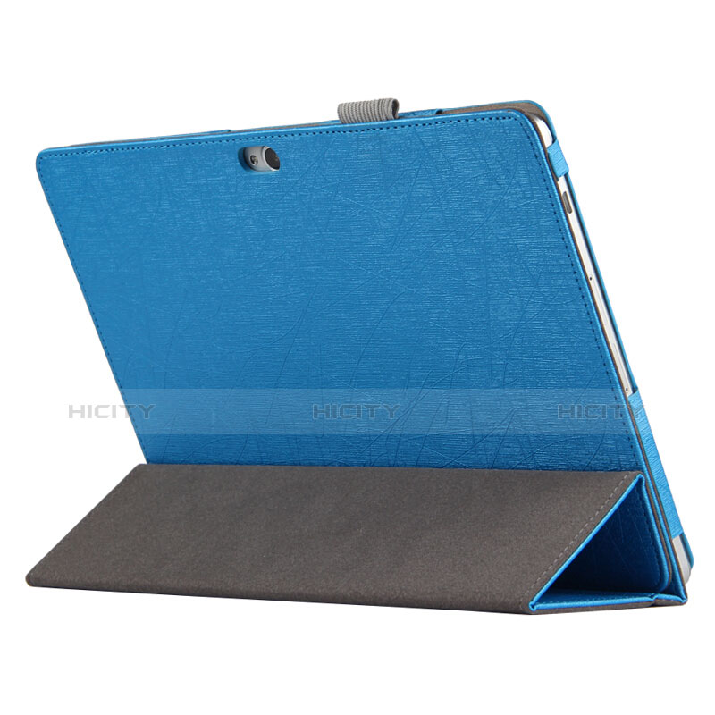 Etui Clapet Portefeuille Livre Cuir L01 pour Huawei MediaPad M2 10.0 M2-A01 M2-A01W M2-A01L Bleu Plus