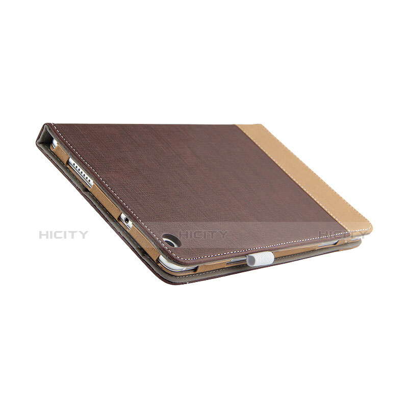 Etui Clapet Portefeuille Livre Cuir L01 pour Huawei MediaPad M3 Lite 8.0 CPN-W09 CPN-AL00 Marron Plus