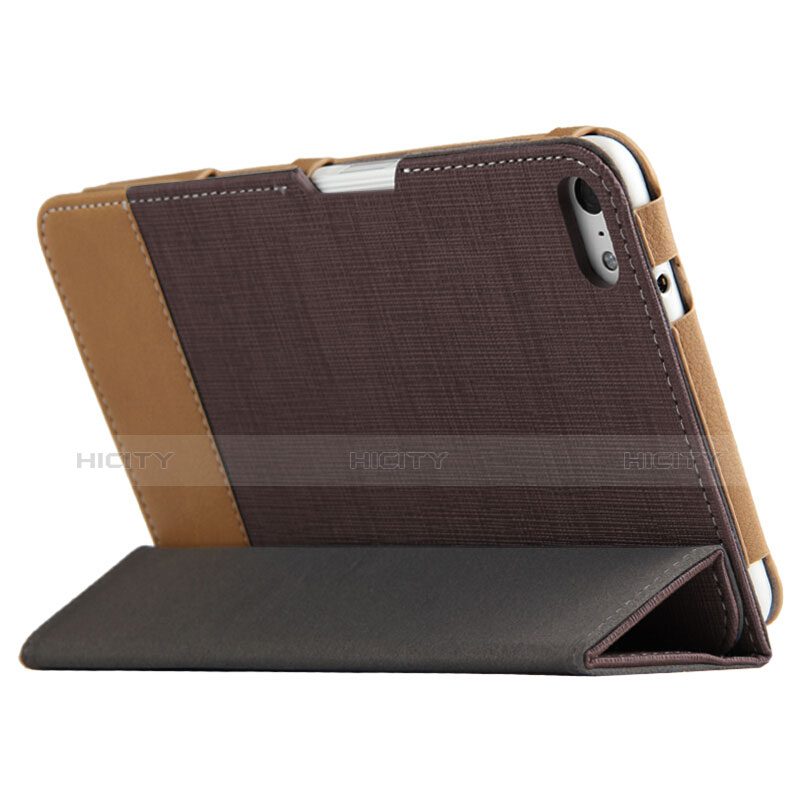 Etui Clapet Portefeuille Livre Cuir L01 pour Huawei MediaPad T2 Pro 7.0 PLE-703L Marron Plus